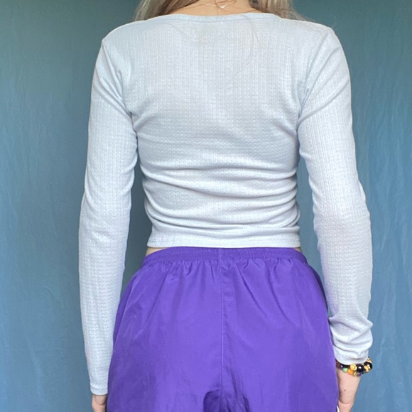 Donating soon!! Caution To The Wind Button Blueish Longsleeve Top - Picture 6 of 12